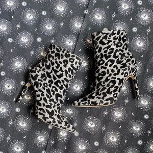Express Glitter Cheetah Booties